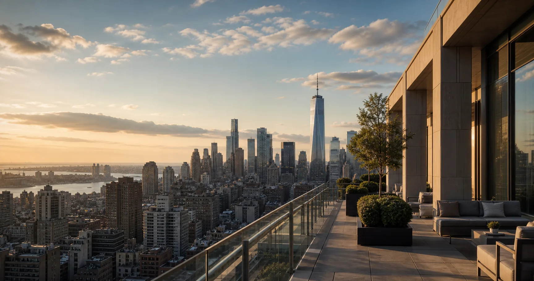 Vista contemporânea de Nova York, Estados Unidos